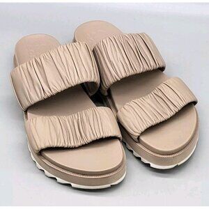 Sorel Beige Roaming Two Strap Slide Sandals Sz 6.5